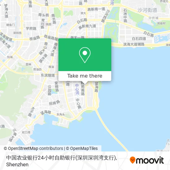 中国农业银行24小时自助银行(深圳深圳湾支行) map
