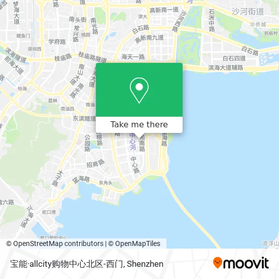 宝能·allcity购物中心北区-西门 map