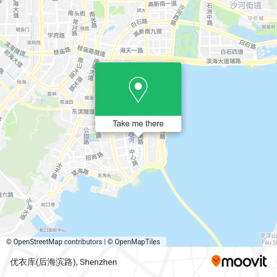 优衣库(后海滨路) map