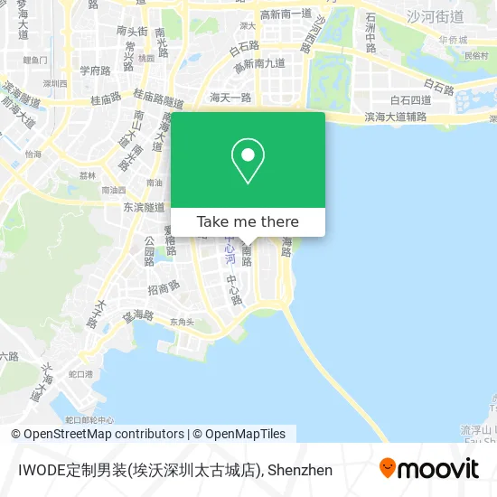 IWODE定制男装(埃沃深圳太古城店) map