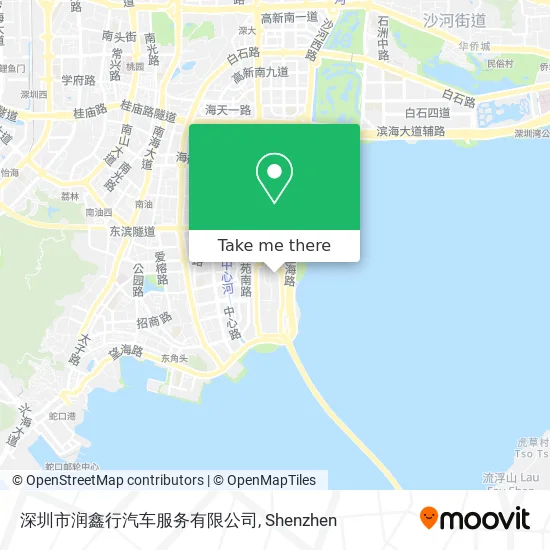 深圳市润鑫行汽车服务有限公司 map