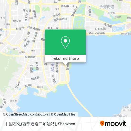 中国石化(西部通道二加油站) map