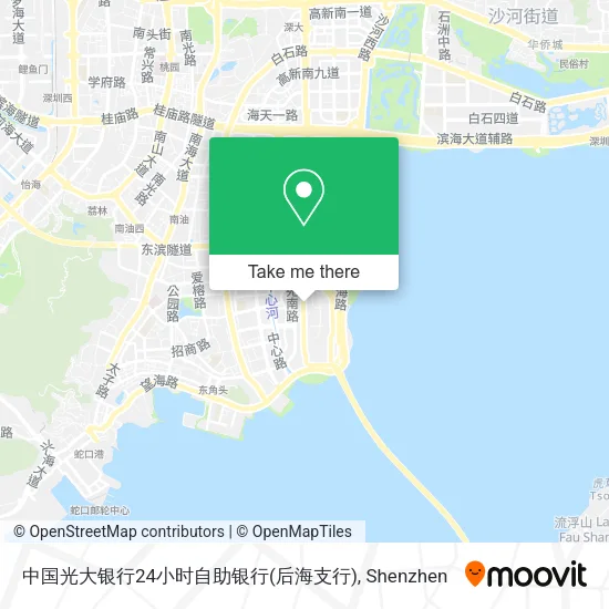 中国光大银行24小时自助银行(后海支行) map