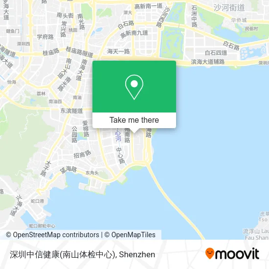 深圳中信健康(南山体检中心) map