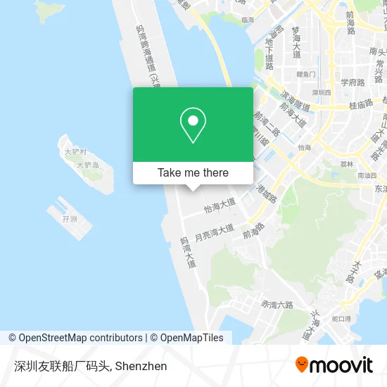 深圳友联船厂码头 map