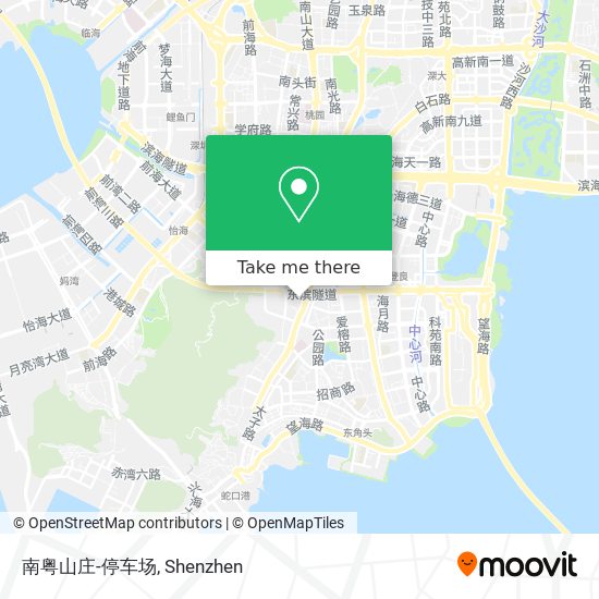 南粤山庄-停车场 map