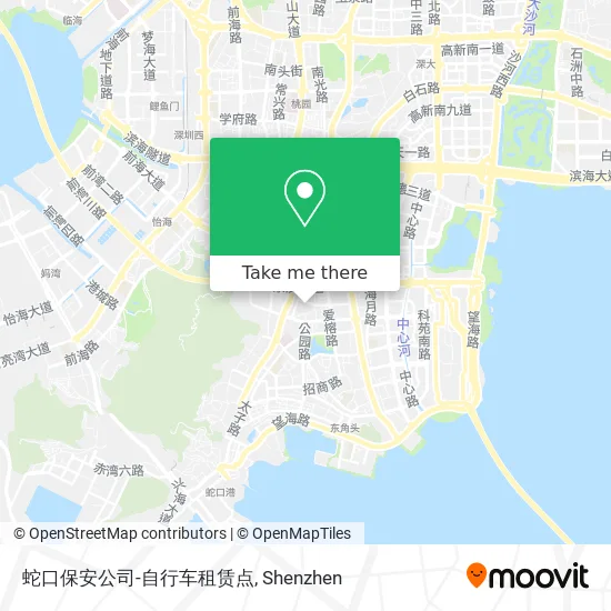 蛇口保安公司-自行车租赁点 map