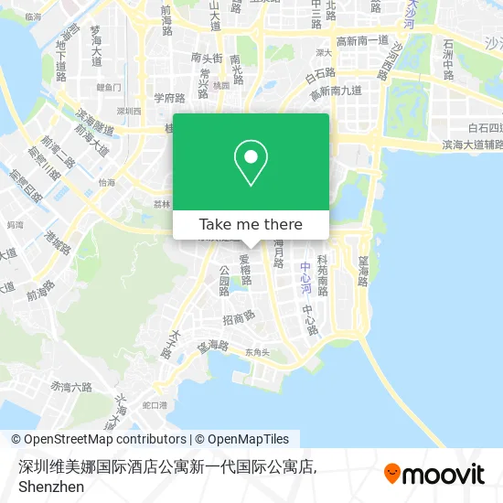 深圳维美娜国际酒店公寓新一代国际公寓店 map
