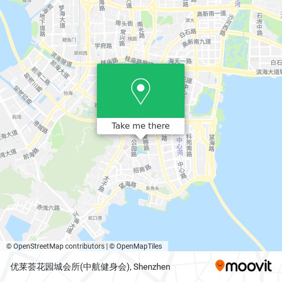 优莱荟花园城会所(中航健身会) map