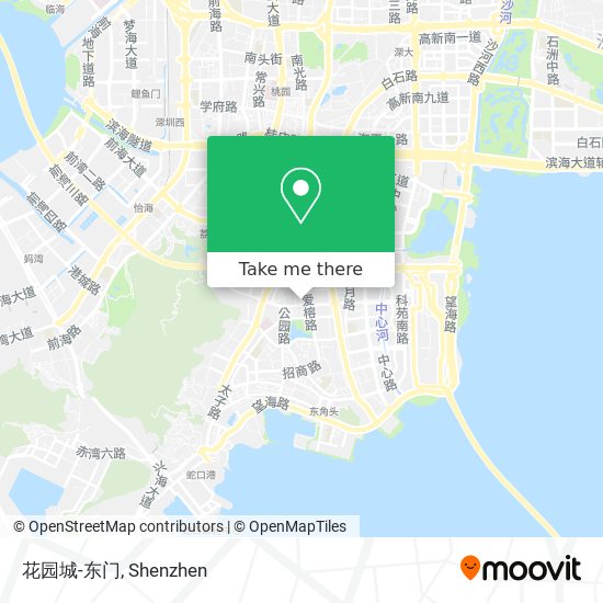 花园城-东门 map