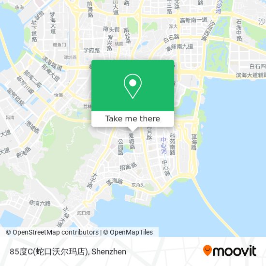 85度C(蛇口沃尔玛店) map
