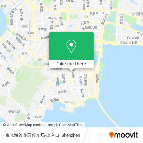 京光海景花园停车场-出入口 map