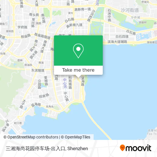 三湘海尚花园停车场-出入口 map