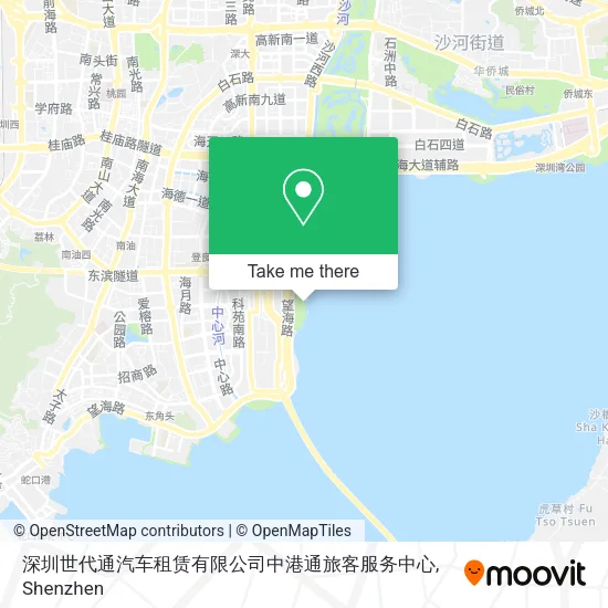 深圳世代通汽车租赁有限公司中港通旅客服务中心 map