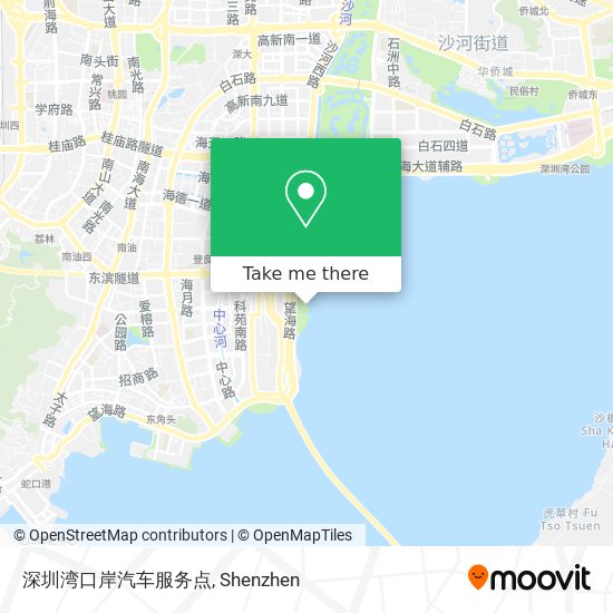 深圳湾口岸汽车服务点 map
