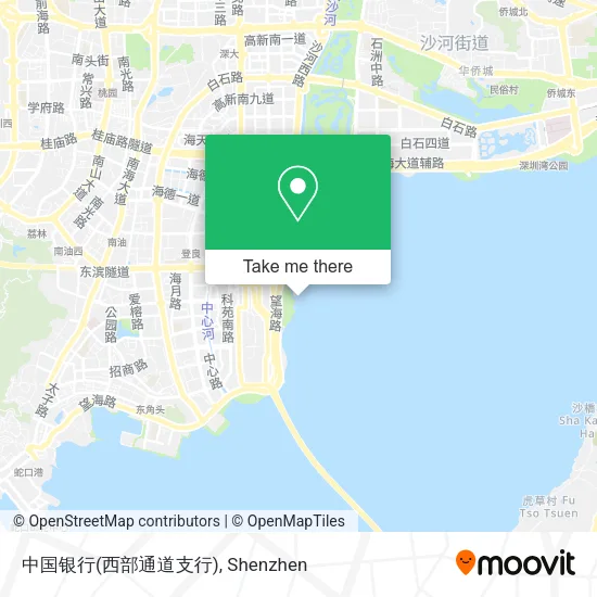 中国银行(西部通道支行) map