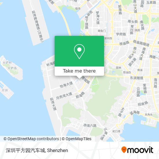 深圳平方园汽车城 map