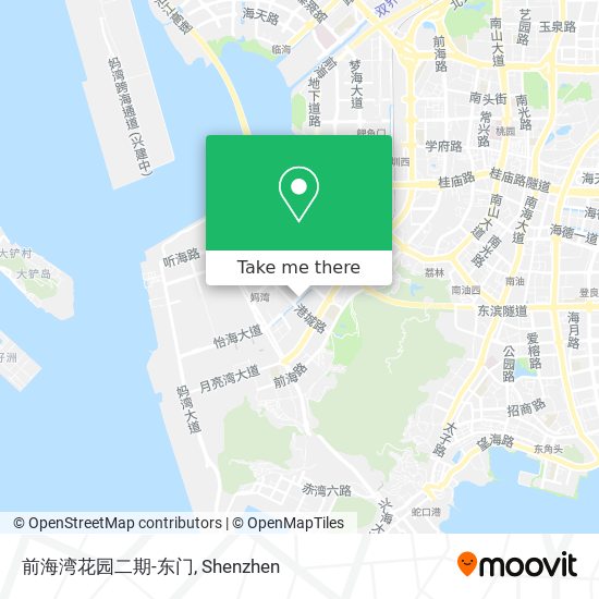 前海湾花园二期-东门 map