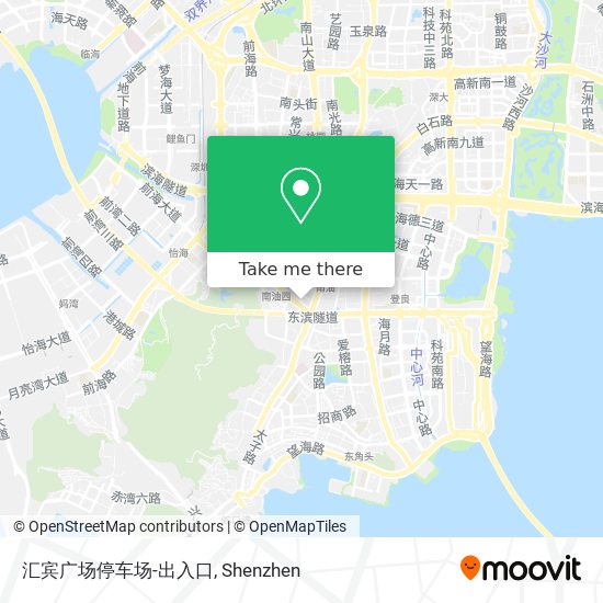 汇宾广场停车场-出入口 map
