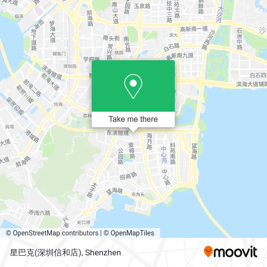星巴克(深圳信和店) map