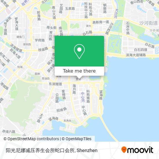 阳光尼娜减压养生会所蛇口会所 map
