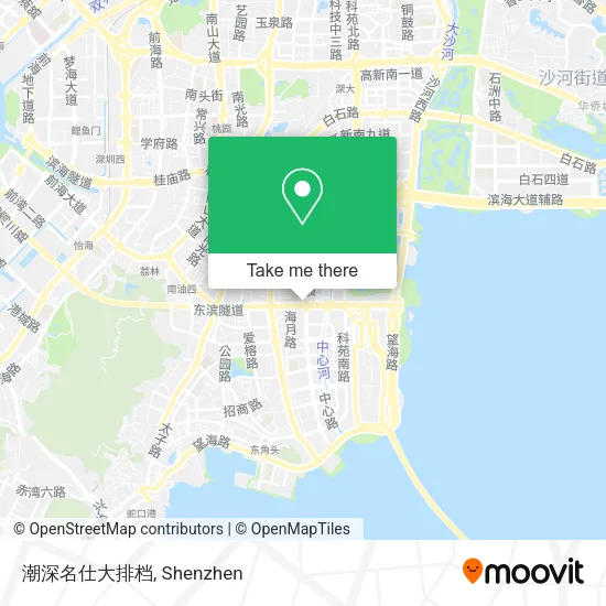 潮深名仕大排档 map