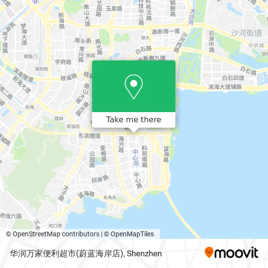 华润万家便利超市(蔚蓝海岸店) map