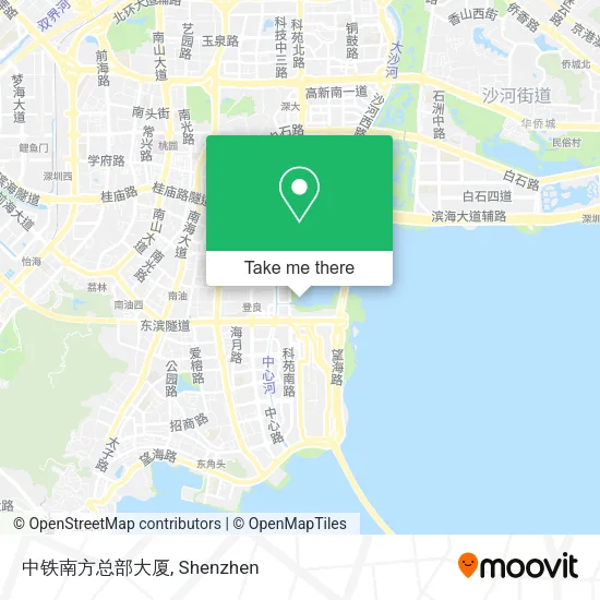 中铁南方总部大厦 map