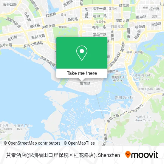 莫泰酒店(深圳福田口岸保税区桂花路店) map