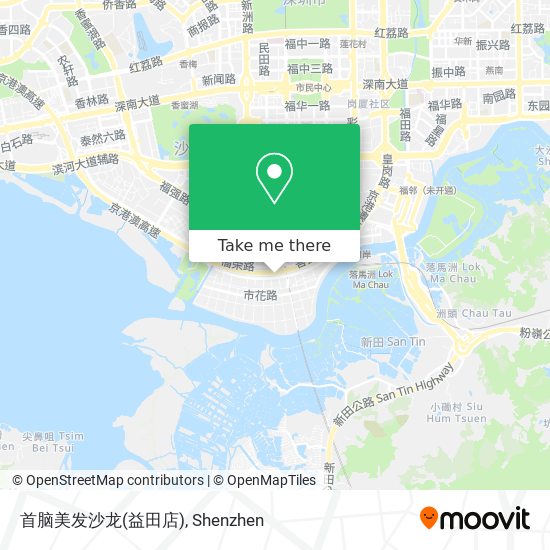 首脑美发沙龙(益田店) map