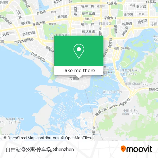 自由港湾公寓-停车场 map