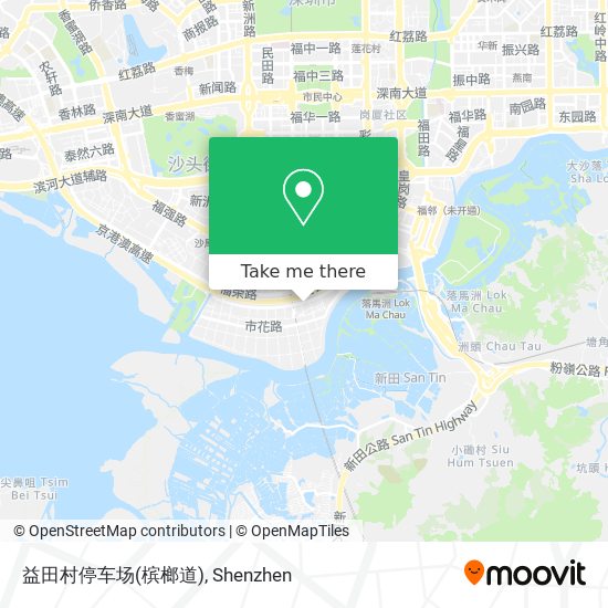 益田村停车场(槟榔道) map