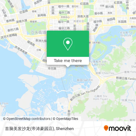 首脑美发沙龙(帝涛豪园店) map