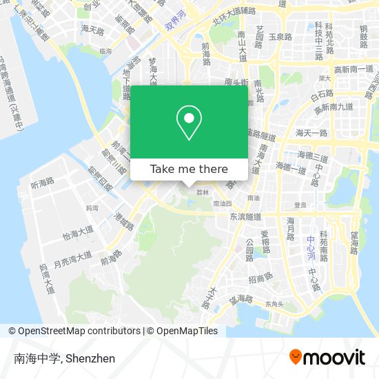 南海中学 map