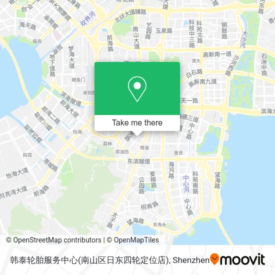 韩泰轮胎服务中心(南山区日东四轮定位店) map