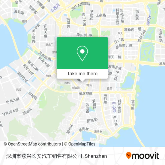 深圳市燕兴长安汽车销售有限公司 map