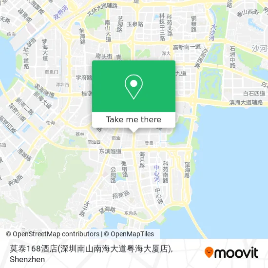 莫泰168酒店(深圳南山南海大道粤海大厦店) map