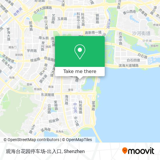 观海台花园停车场-出入口 map