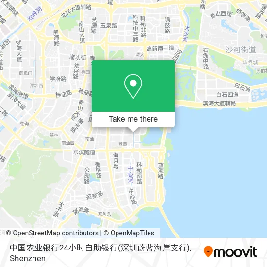 中国农业银行24小时自助银行(深圳蔚蓝海岸支行) map