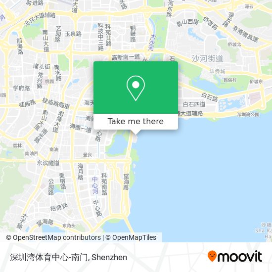深圳湾体育中心-南门 map