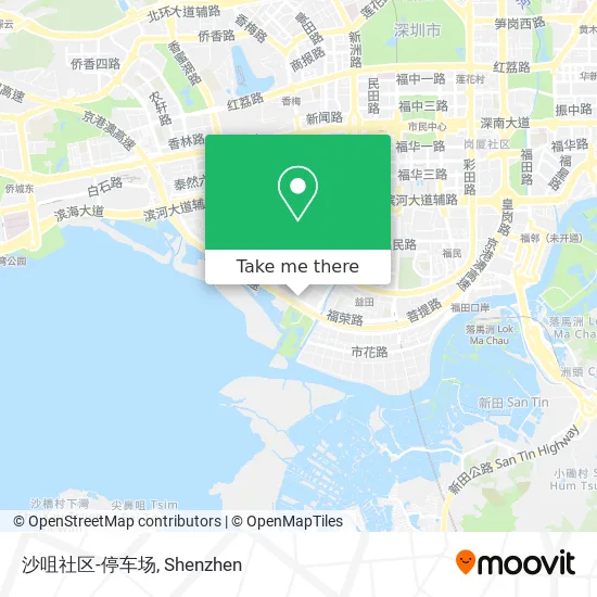 沙咀社区-停车场 map
