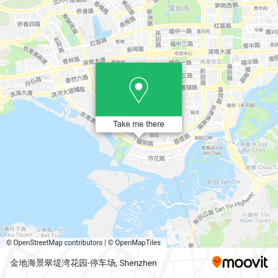 金地海景翠堤湾花园-停车场 map