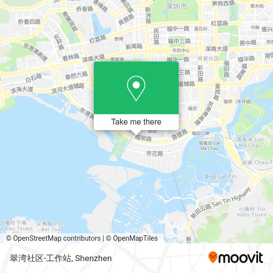 翠湾社区-工作站 map