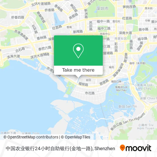 中国农业银行24小时自助银行(金地一路) map