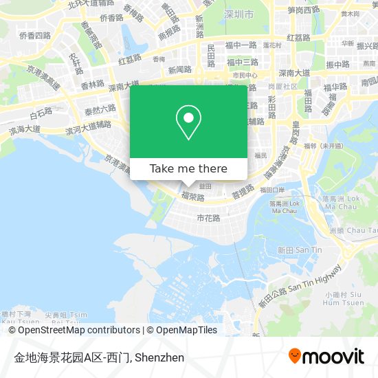 金地海景花园A区-西门 map