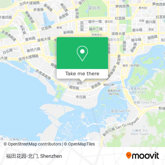 福田花园-北门 map