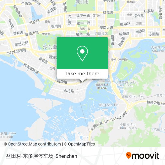 益田村-东多层停车场 map