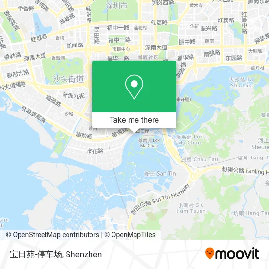 宝田苑-停车场 map