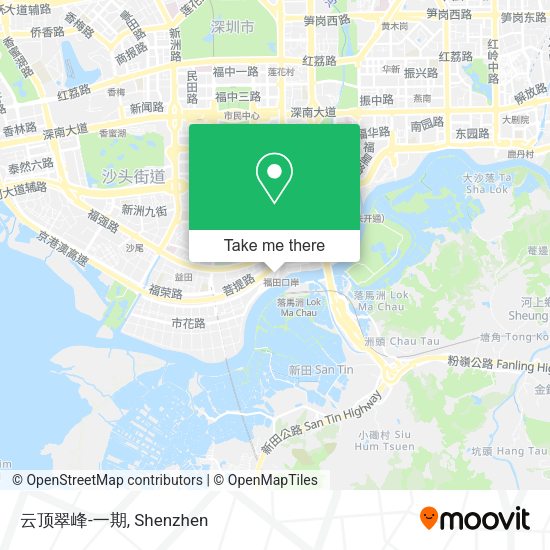 云顶翠峰-一期 map