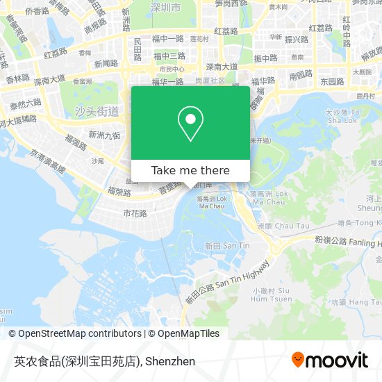 英农食品(深圳宝田苑店) map